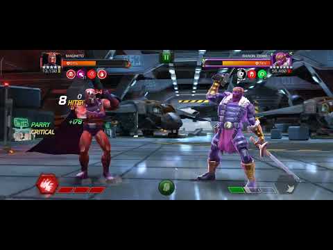 Noob Player plays horribly still KOs Thronebreaker Baron Zemo - Red Magneto FTW!!!