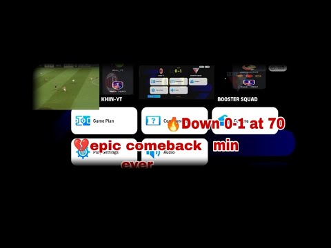 DOWN 1-0 AT 70MIN💔😉 BEST COMEBACK EVER???😱 #efootball