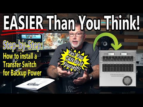 ***NOT Sponsored* DIY - Install A Transfer Switch for Home Backup Power!! MUCH easier than you think!