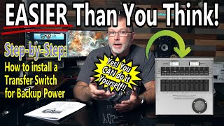 *NOT Sponsored* DIY - Install A Transfer Switch for Home Backup Power!!  MUCH easier than you think!