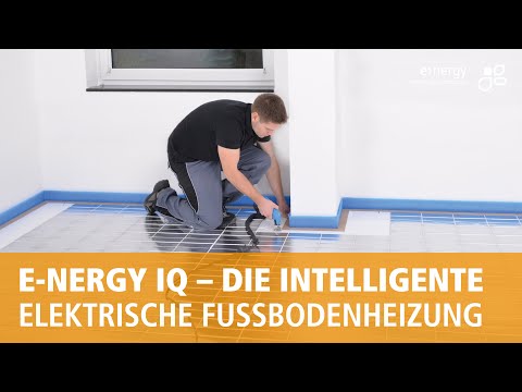System E-NERGY IQ: Montage als Fußbodenheizung