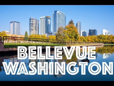 Downtown Bellevue Washington Iconic View  - 4K Seattle Drive