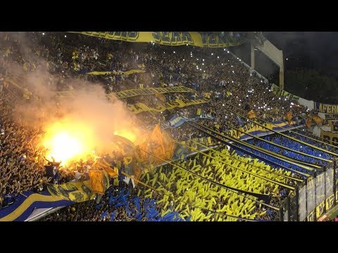 Espectacular recibimiento Boca vs Palmeiras Lib18