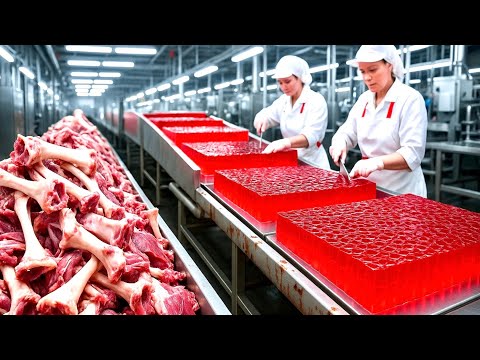 How GELATIN is REALLY MADE 🍮 | Inside the Industrial Process 🏭