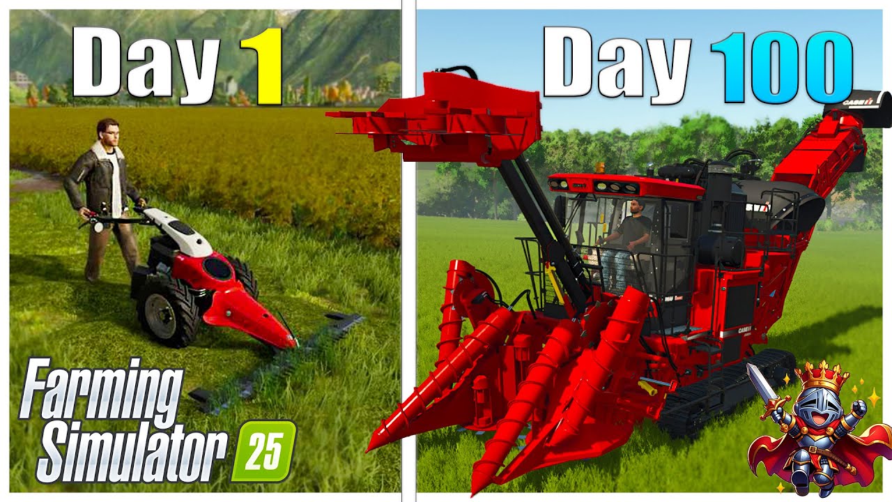 I SPENT 100 DAYS BUILDING A FARM IN FARMING SIMULATOR 25🔥 || HINDI P-1