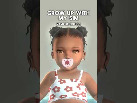 Grow up with my sim! The end is SHOCKING 👀 #sims4 #sims4cc #thesims4 #shorts