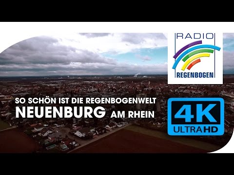 Neuenburg am Rhein von oben | Radio Regenbogen | 4K