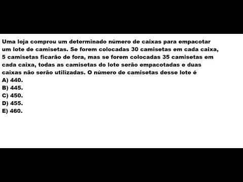 Questão de Equações - caiu no concurso da prefeitura de suzano 2016
