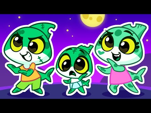 Zombie Sharks, Don’t Bite! 🧟‍♂️ Spooky Finger Family Adventure for Kids 🧟‍♂️ Halloween Monsters Play