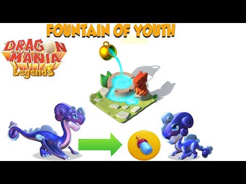 Fountain of Youth + Max Level 73 Hero Stardust dragon , Gameplay ,Dragon Mania Legends - part 636