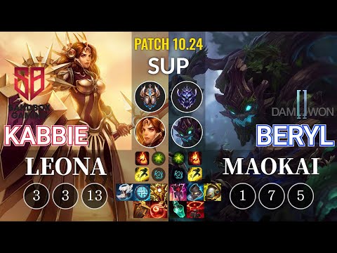 SB Kabbie Leona vs DWG BeryL Maokai Sup - KR Patch 10.24