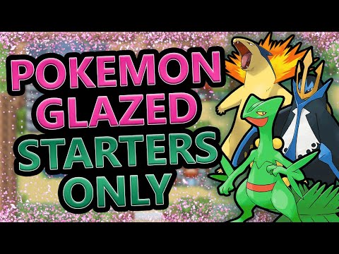 Can You Beat Pokemon Glazed With Only Starters? (Pokemon GBA Rom Hack)