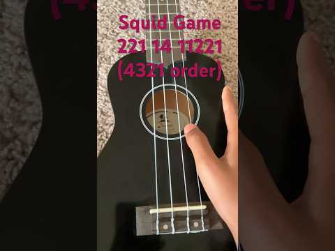 Easy (beginner’s) squid game red light green light song UKULELE TUTORIAL :)