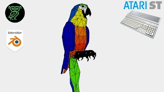 Codereview Omikron BASIC | 3D-Render Of A Parrot | Atari ST