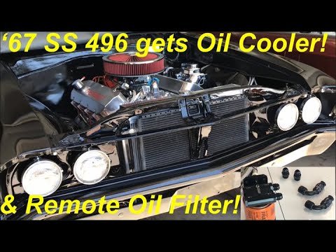 Install Remote Oil Filter & Oil Cooler on Big Block Chevy, 67 SS 496 Chevelle, part 1