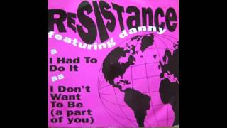 Resistance Feat  Danny   I Don't Want To Be A Part Of You 1991   YouTube