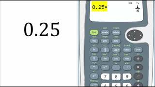 TI30XS Multiview Calculator - Decimals to Fractions