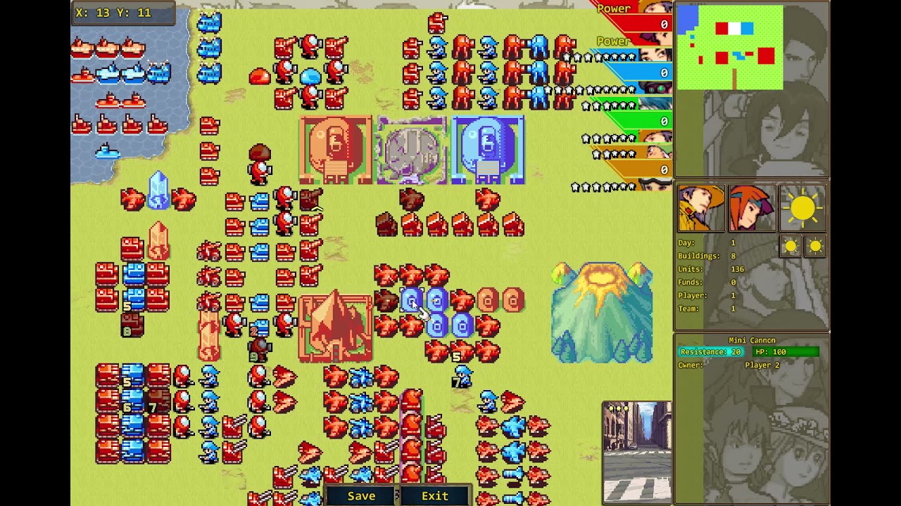 Commander Wars more Sounds and Screenshake Preview