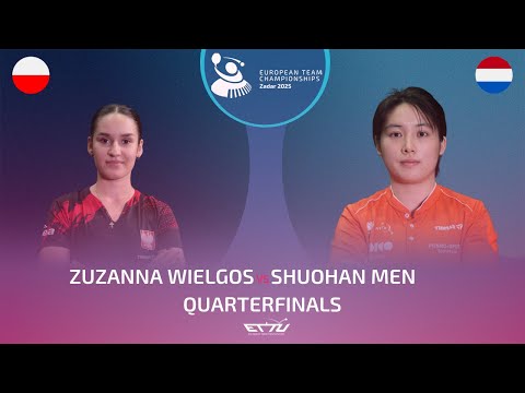 ZUZANNA WIELGOS (POL) vs SHUOHAN MEN (NED) | European Championships - Quarterfinals | Highlights