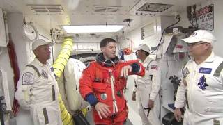 Atlantis Crew Rehearses Launch Countdown