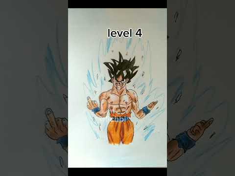 #shorts #dibujo de Goku ultra Instinto/Drawing Goku Ultra Instinct LEVEL #art #shortsvideo #goku
