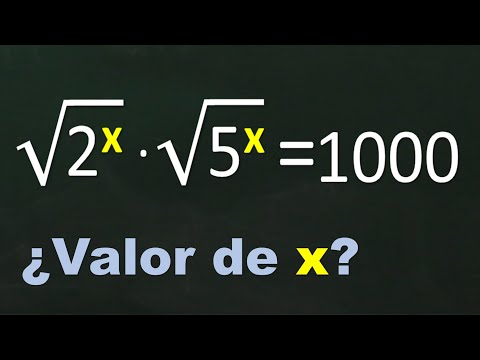 Ecuación con exponentes y radicales