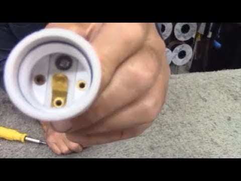 Tip to Replace Light Socket, Secret Screw Hidden under Bulb