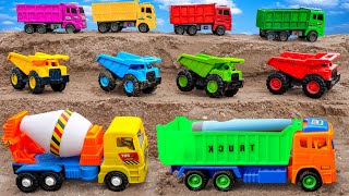 Find toys   Concrete mixer truck, airplane, tank truck, excavator, garbage truck | Kid Studio