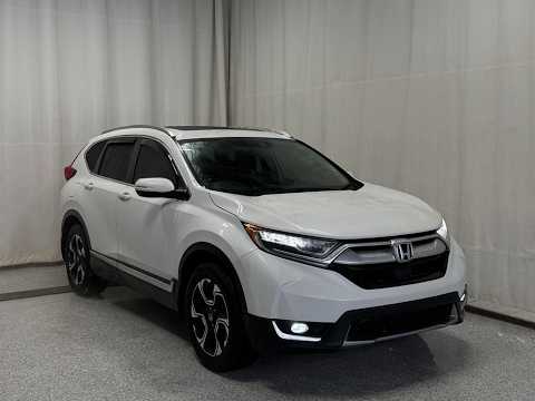 2019 Honda CR-V Touring AWD in White for sale at Park Mazda in Sherwood Park, AB