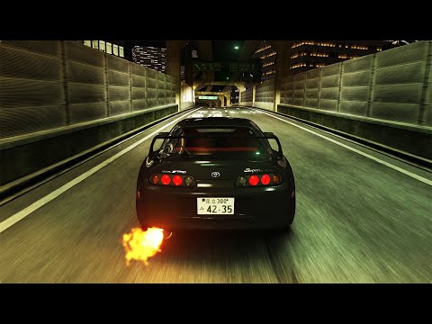 1147HP Toyota Supra MK4 Full Send At Night! | Insane Sound! | Assetto Corsa