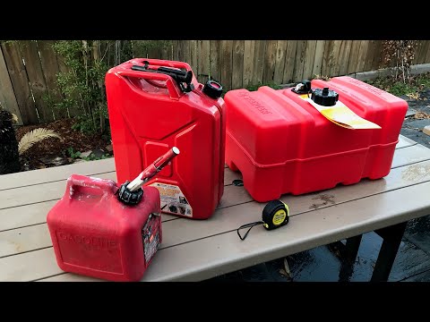 Midwest Jerry Can and Scepter 12 Gallon Marine Fuel Tank Comparison for Emergencies
