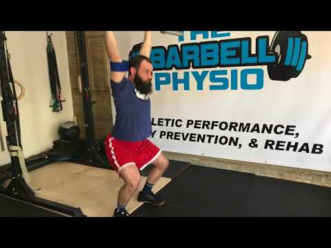 Snatch and overhead squat mobility drill