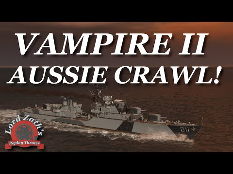 Using Crawling Smoke - Vampire II Tier 10 British DD Land of Fire North Spawn World of Warships