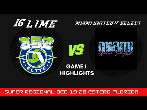 352 Elite U16 Lime vs Miami United 17 Select