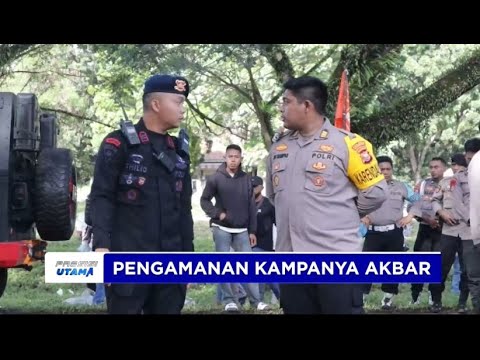 POLRES HALUT KERAHKAN RATUSAN PERSONEL GABUNGAN AMANKAN KAMPANYE AKBAR