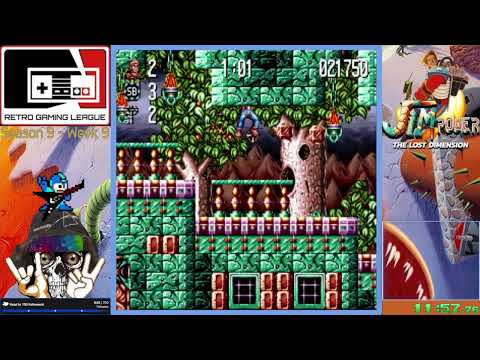 Jim Power: The Lost Dimension in 3-D (SNES) Playthrough for Retro Gaming League S9 Week 9 | 11/16/25