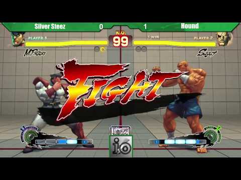Irish Open 2014 USF4 Tournament Hound Sagat vs Silver Steez Bison