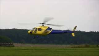 preview picture of video 'Eurocopter AS350 BA approach and landing at Messelberg Airport'