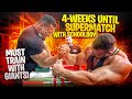 4-WEEKS UNTIL ARM WRESTLING SUPERMATCH WITH SCHOOLBOY + COACH RAY GETS BEAT BY MASSIVE BODYBUILDER?