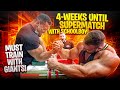 4-WEEKS UNTIL ARM WRESTLING SUPERMATCH WITH SCHOOLBOY + COACH RAY GETS BEAT BY MASSIVE BODYBUILDER?