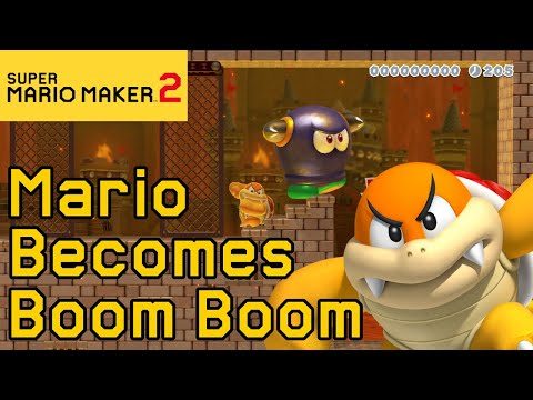 Super Mario Maker 2 - Mario Becomes Boom Boom To Beat Level