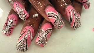 SIMPLE EXOTIC DIAMOND NAILS PART 1