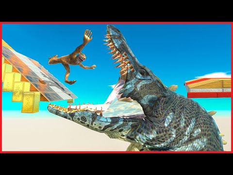 GET THE BOAR and DON'T GET SMASH into SPIKE WALL - Animal Revolt Battle Simulator