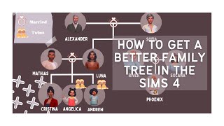 How to Make A Better Sims Family Tree