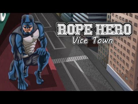 Stealing army chopper in Rope Hero Vice Town.