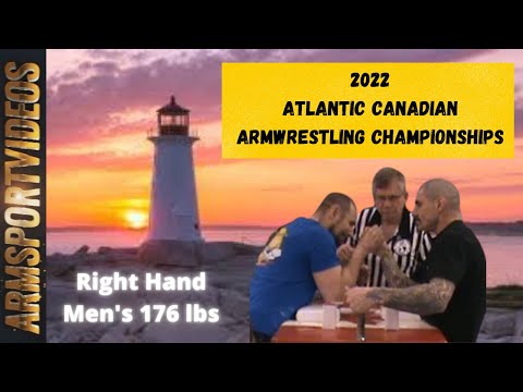 Men's Right Hand 176 lbs - 2022 Atlantic Canadian Armwrestling Championships