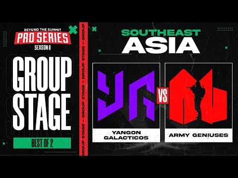 Yangon G vs Army Geniuses Game 1 - BTS Pro Series 8 SEA: Group Stage w/ MLP & johnxfire