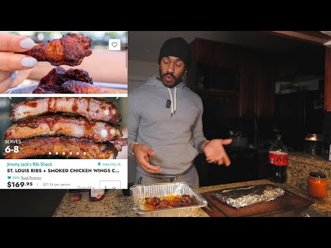 Ich habe BBQ für den Super Bowl bestellt.