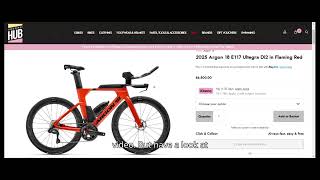 2025 Argon 18 E117 Ultegra Di2 in Flaming Red #argon18 #ttbike #triathlonbike #triathlon