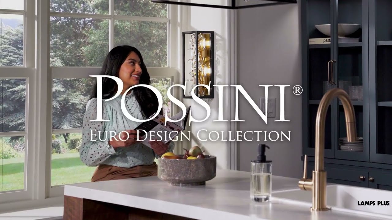 Video 1 Watch A Video About the Possini Euro Carrine Black and Gold Plated 4 Light Wall Sconce